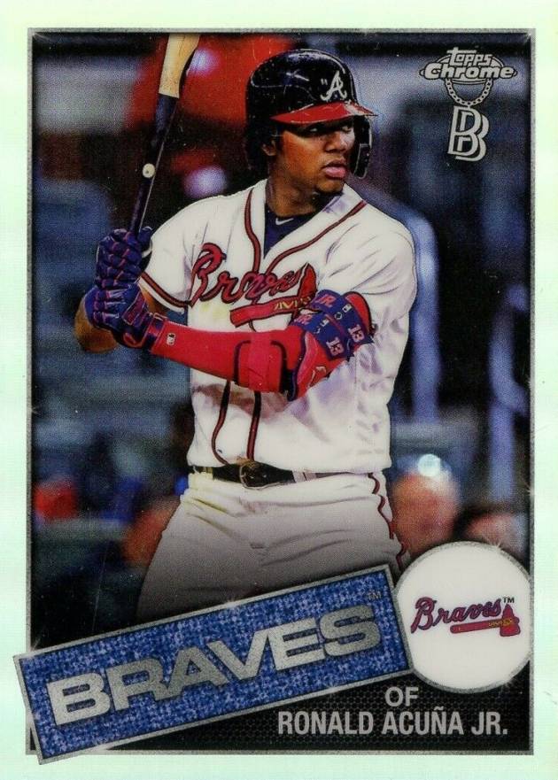 2020 Ben Baller Chrome 1985 Topps Ronald Acuna Jr. #85TC25 Baseball Card