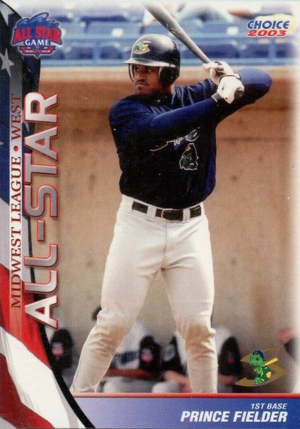 2003 Choice Midwest League All-Star Prince Fielder #35 Baseball Card