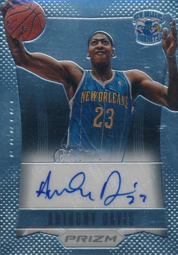2012 Panini Prizm Autographs Anthony Davis #5 Basketball Card