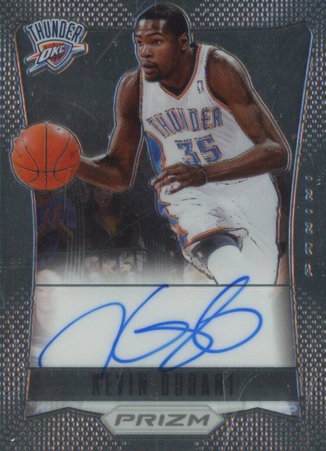 2012 Panini Prizm Autographs Kevin Durant #2 Basketball Card