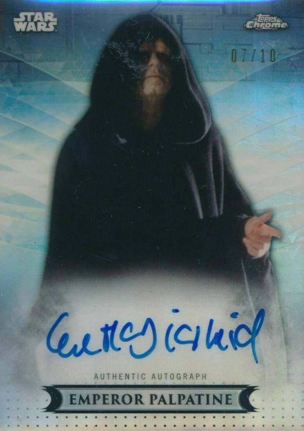 2019 Topps Star Wars Chrome Legacy Classic Trilogy Autographs Ian McDiarmid #IME Non-Sports Card