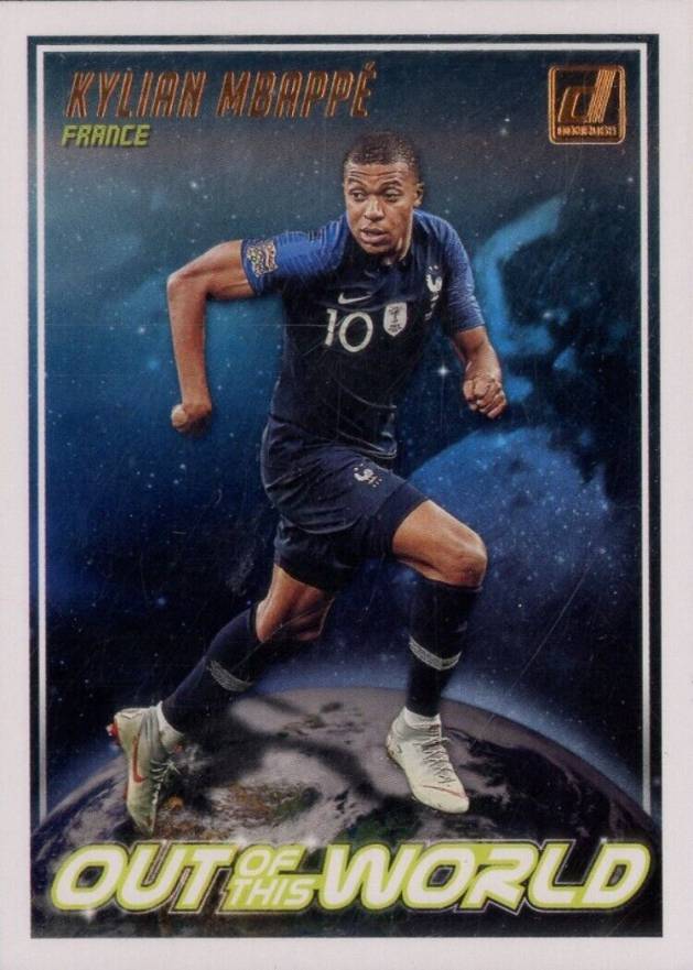 2018 Panini Donruss Out of this World Kylian Mbappe #OW9 Soccer Card