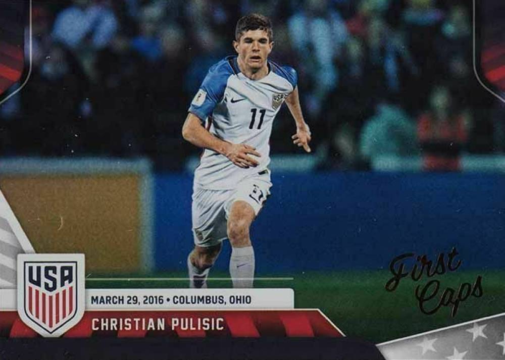 2016 Panini USA Soccer First Caps  Christian Pulisic #9 Soccer Card