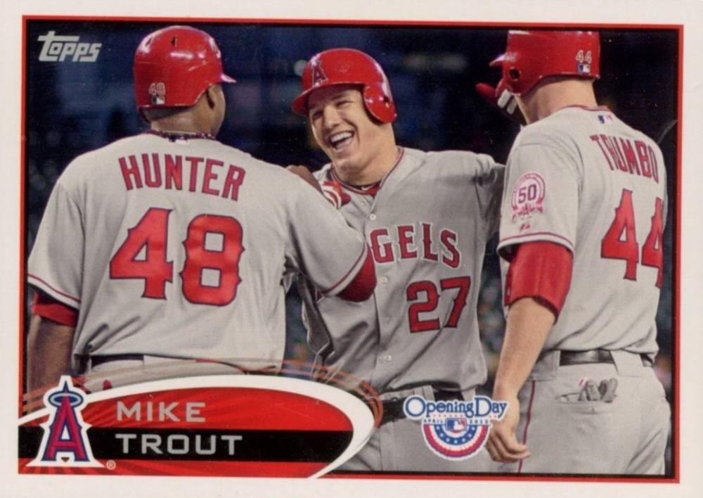 2012 Topps Opening Day Mike Trout #85 Baseball Card