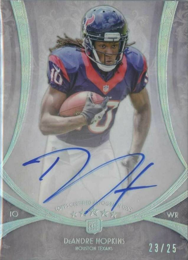 2013 Topps Five Star Futures Autograph DeAndre Hopkins #DH Football Card