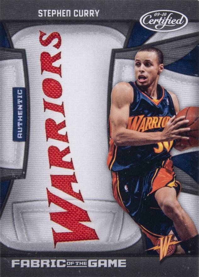 2009 Panini Certified Fabric of the Game Stephen Curry #FOGSC Basketball Card