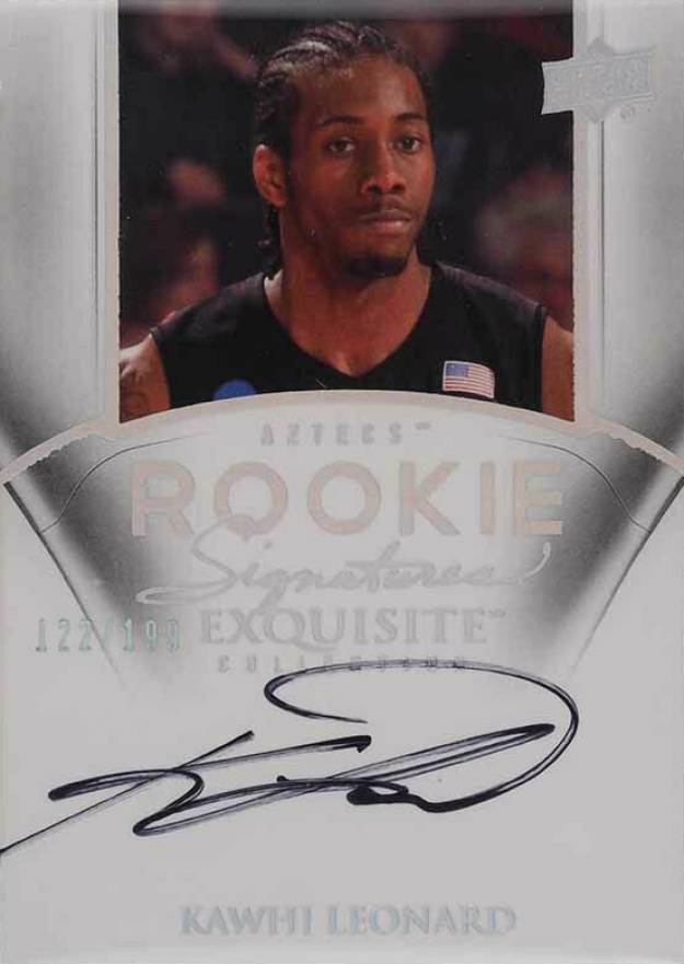 2011 Upper Deck Exquisite Collection Kawhi Leonard #65 Basketball Card