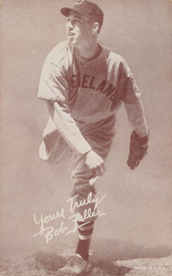 1939 Exhibits Salutation Bob Feller # Baseball Card