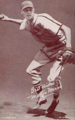 1939 Exhibits Salutation Martin Marion # Baseball Card