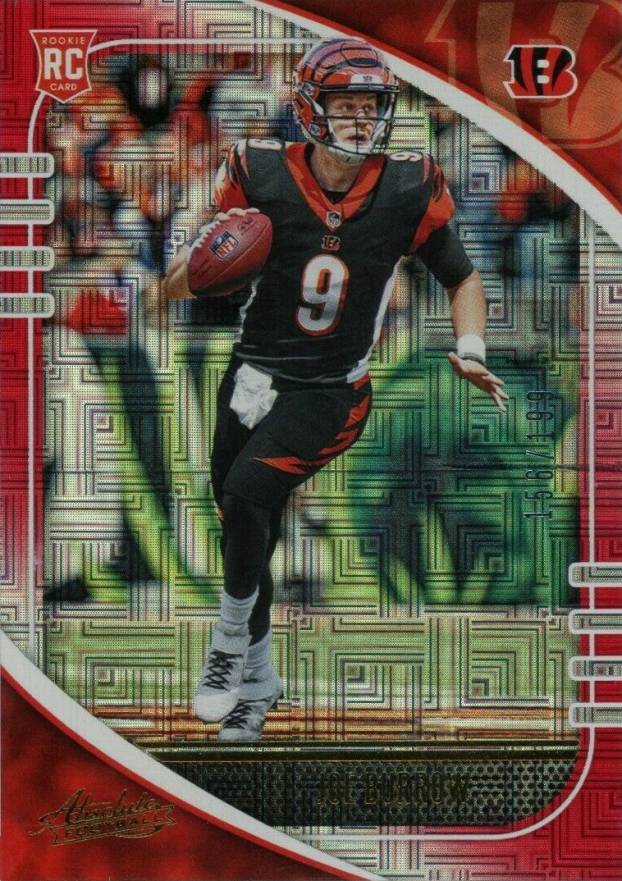 2020 Panini Absolute Joe Burrow #158 Football Card