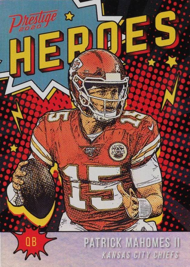 2020 Panini Prestige Heroes Patrick Mahomes II #HEPM Football Card