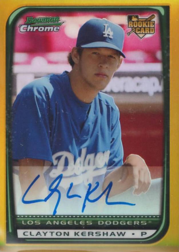 2008 Bowman Chrome Draft Clayton Kershaw #BDP26 Baseball Card