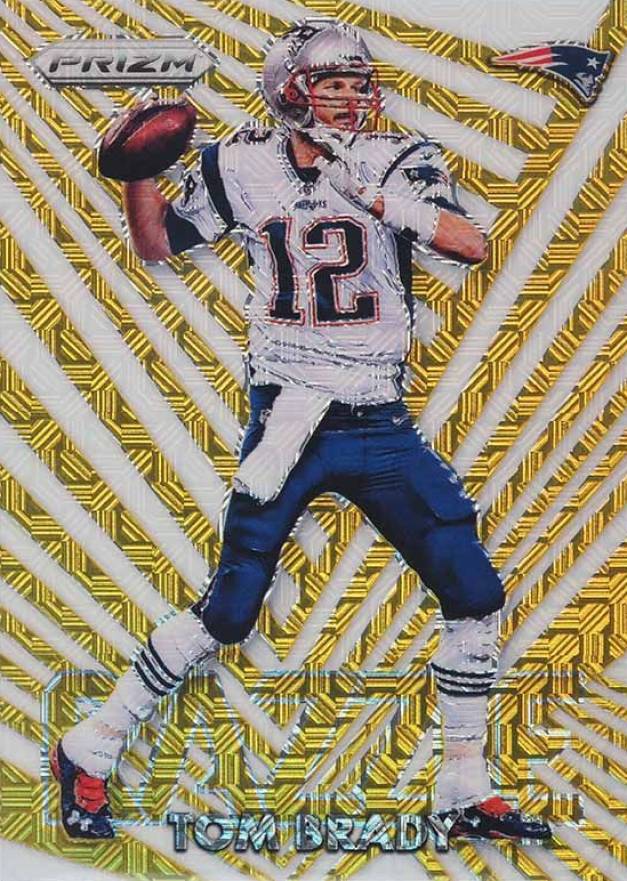 2016 Panini Prizm Dazzle Prizm Tom Brady #16 Football Card