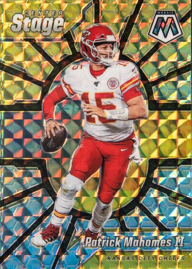 2020 Panini Mosaic Center Stage Patrick Mahomes II #CS1 Football Card