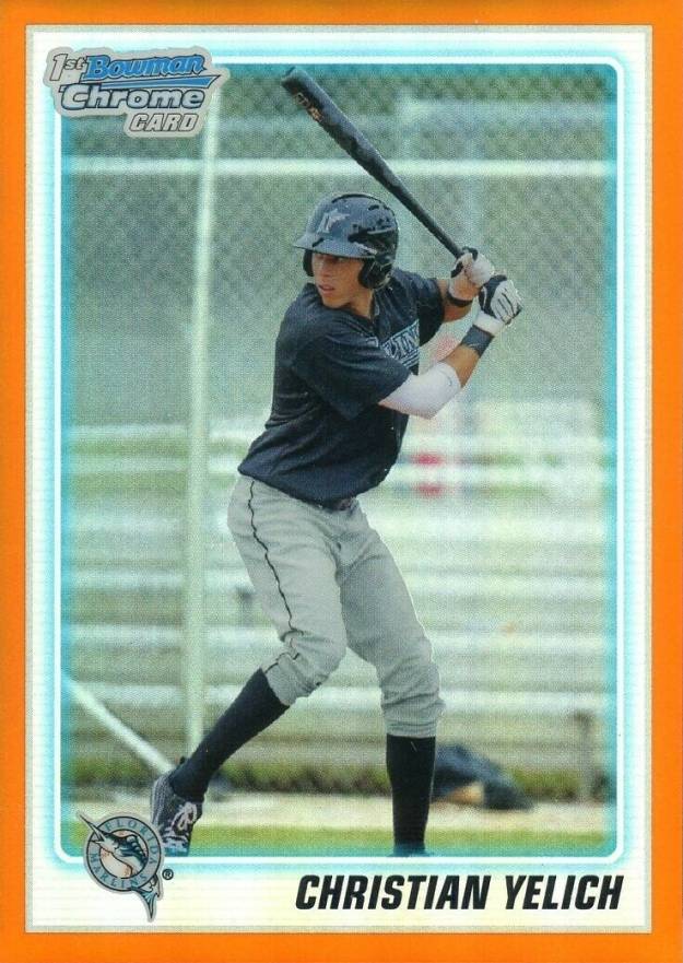 2010 Bowman Chrome Draft Picks & Prospects Christian Yelich #BDPP78 Baseball Card