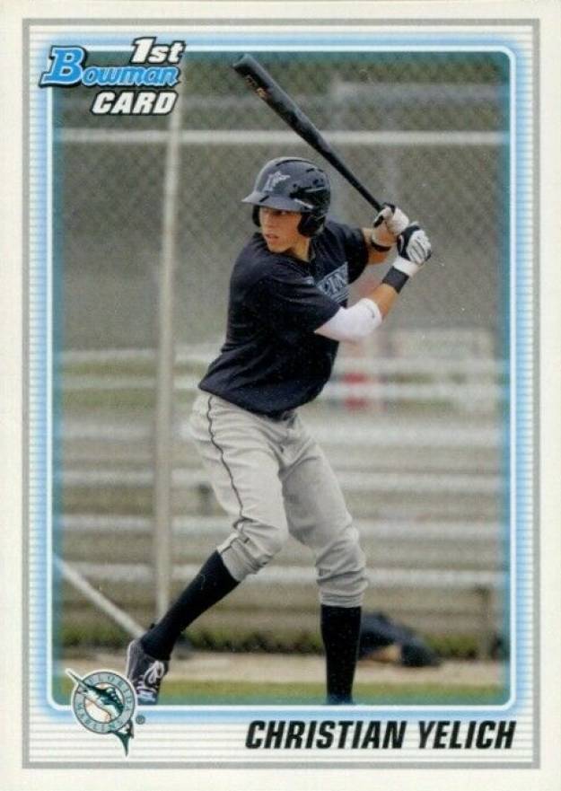 2010 Bowman Chrome Draft Picks & Prospects Christian Yelich #BDPP78 Baseball Card