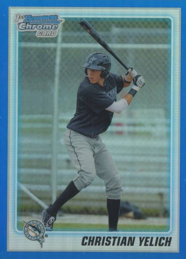 2010 Bowman Chrome Draft Picks & Prospects Christian Yelich #BDPP78 Baseball Card