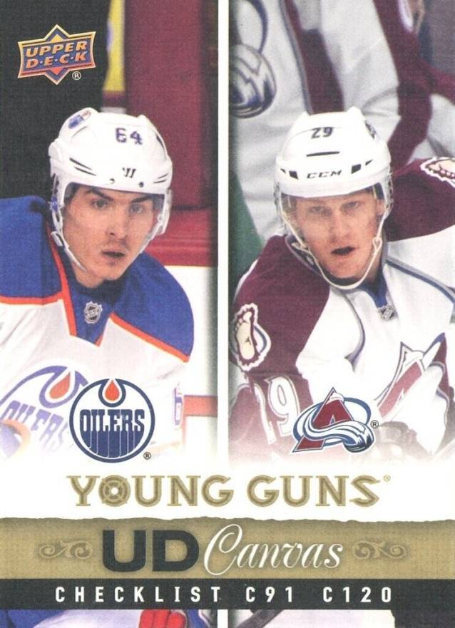 2013 Upper Deck Canvas Nail Yakupov/Nathan MacKinnon #C120 Hockey Card