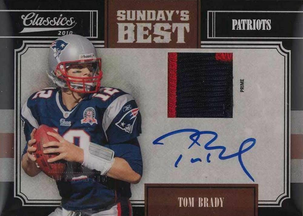 2010 Panini Classics Sunday's Best Tom Brady #22 Football Card