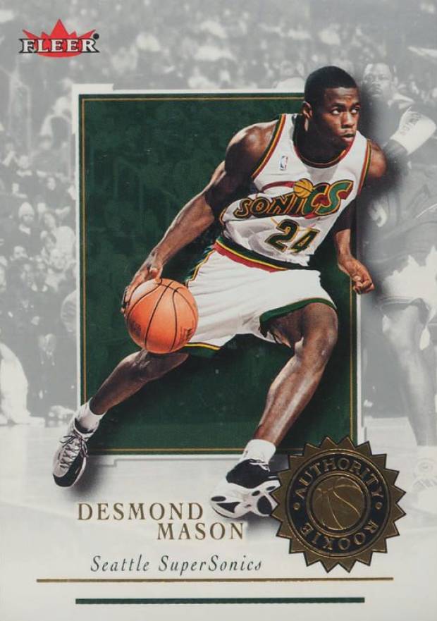 2000 Fleer Authority Desmon Mason #132 Basketball Card