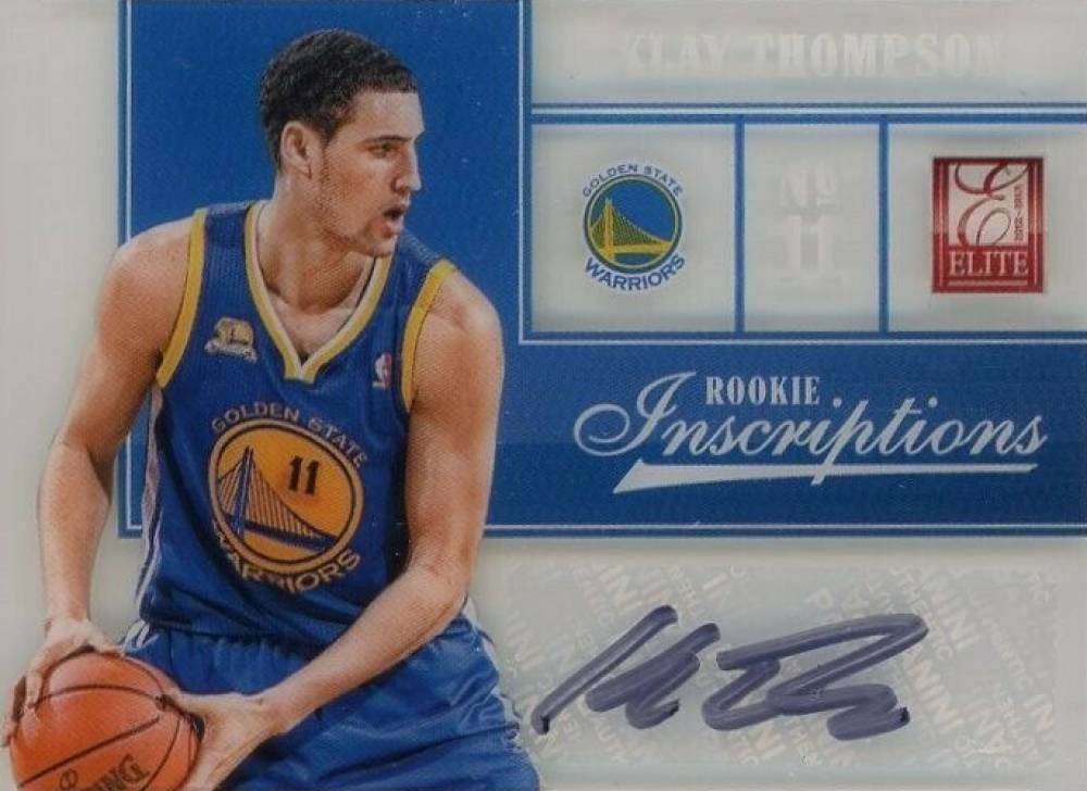 2012 Panini Elite Rookie Inscriptions Klay Thompson #80 Basketball Card