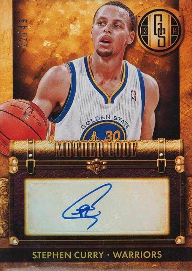 2013 Panini Gold Standard Mother Lobe Autograph Stephen Curry #23 Basketball Card