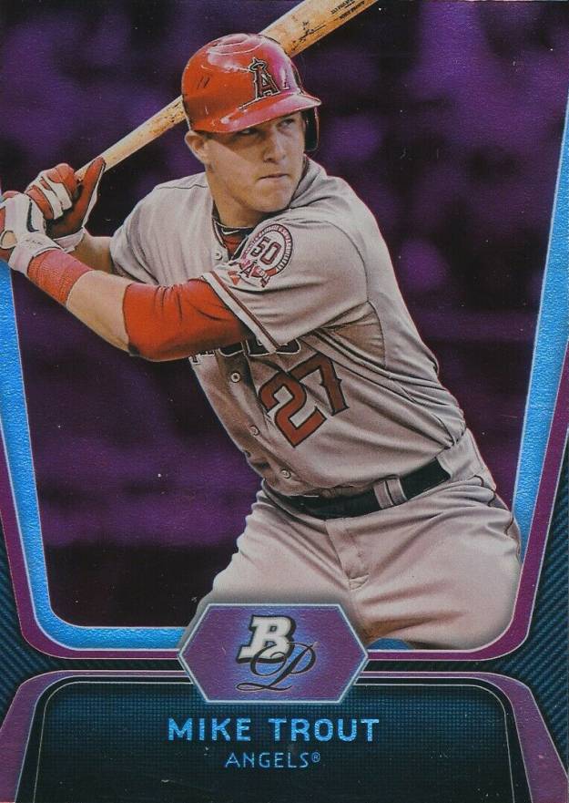 2012 Bowman Platinum Mike Trout #16 Baseball Card