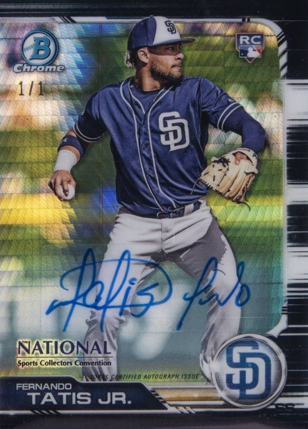 2019 Bowman Chrome National Convention Fernando Tatis Jr. #BNRFTJ Baseball Card