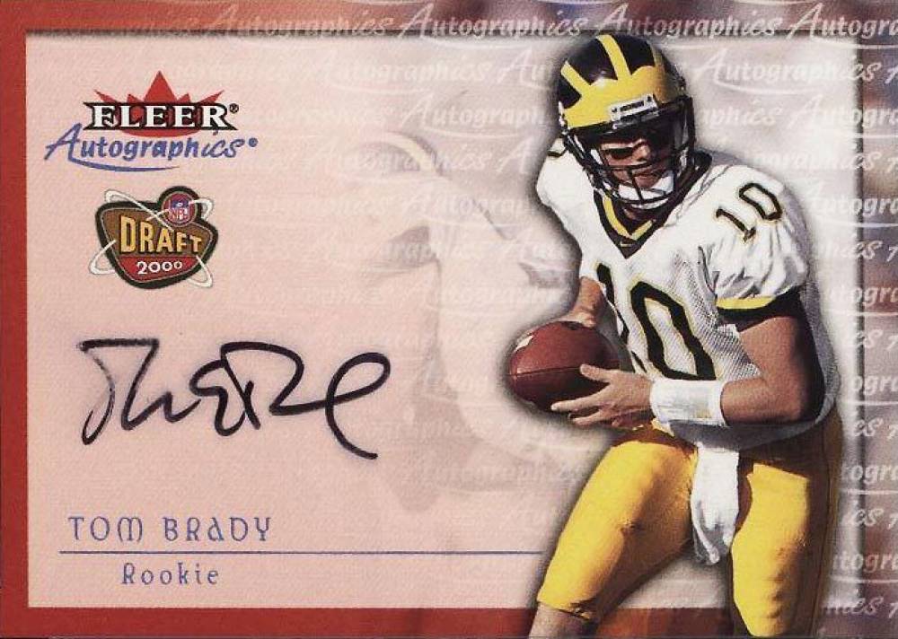 2000 Fleer Autographics Tom Brady # Football Card