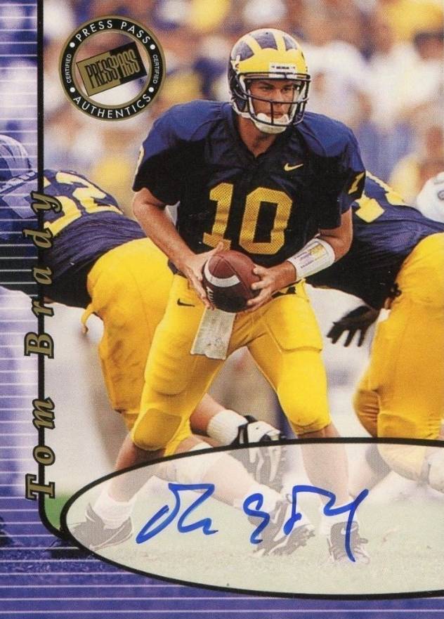 2000 Press Pass Autograph Tom Brady # Football Card