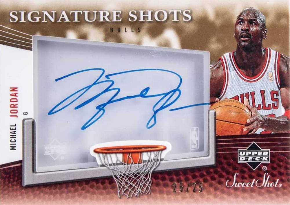 2006 Upper Deck Sweet Shot Signature Shots Acetate Michael Jordan #SSA-MJ Basketball Card