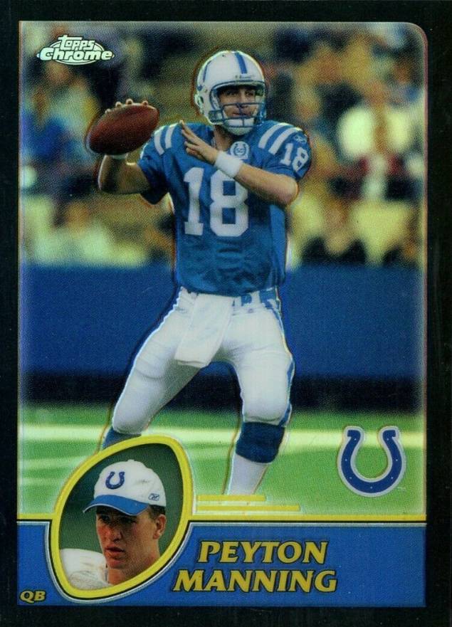 2003 Topps Chrome Peyton Manning #45 Football Card