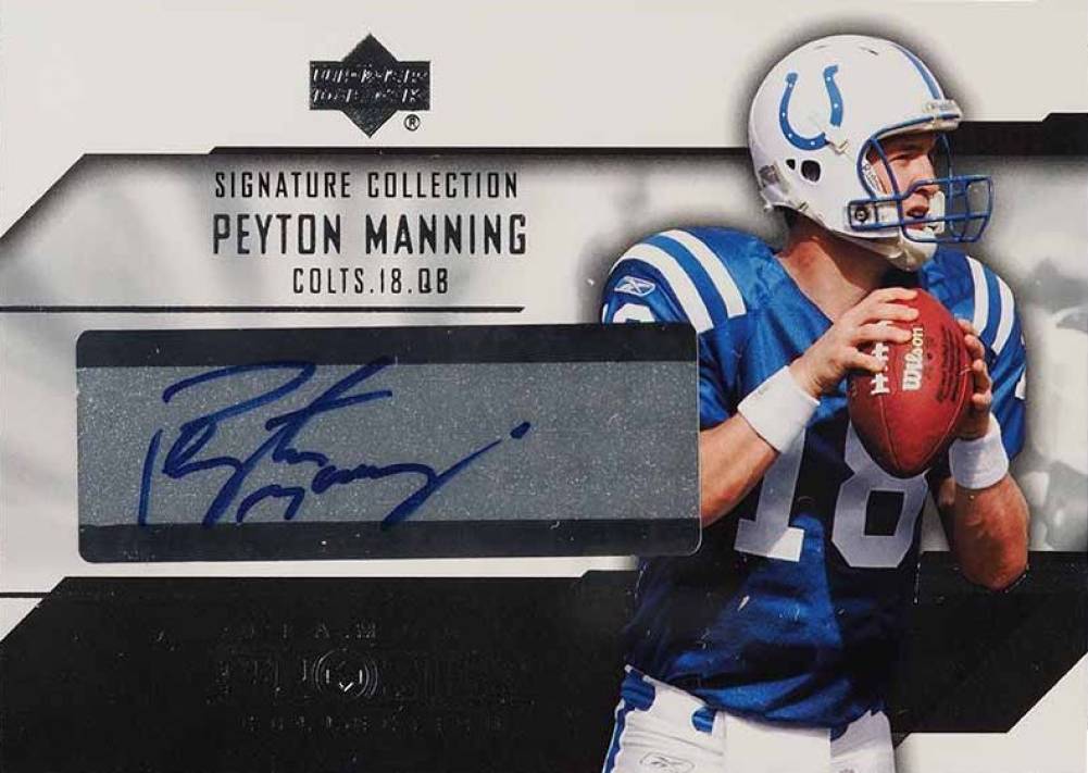 2004 Upper Deck Diamond Pro Sigs Signature Collection Peyton Manning #SC-PM Football Card