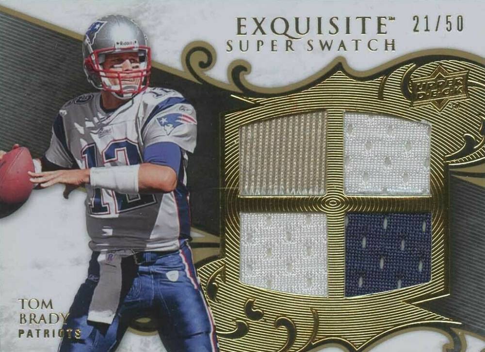 2008 Upper Deck Exquisite Collection Super Swatch  Tom Brady #SS-TO Football Card