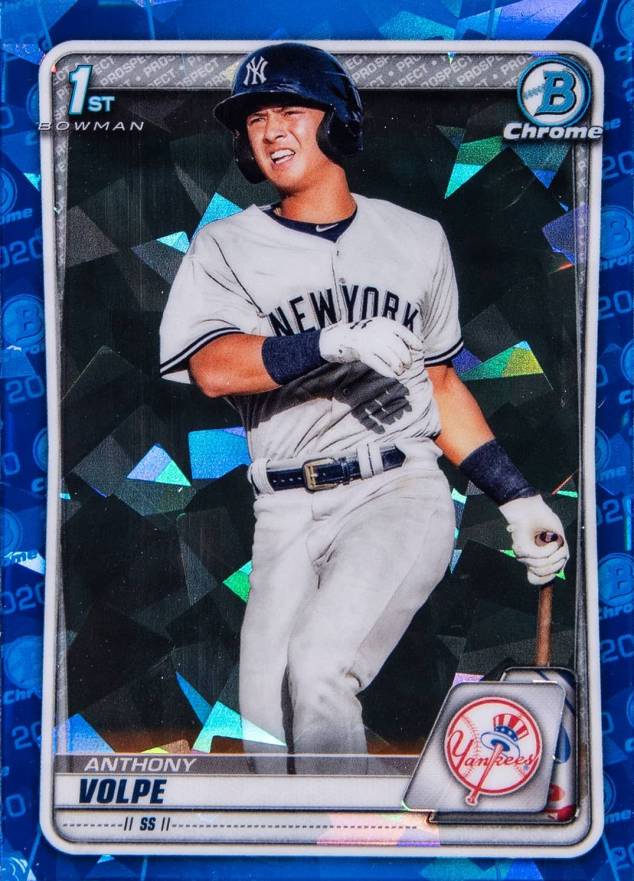 2020 Bowman Chrome Sapphire Edition Anthony Volpe #BCP139 Baseball Card