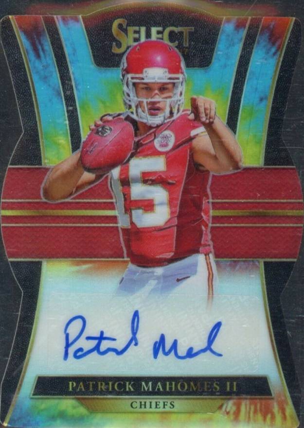 2017 Panini Select Rookie Signatures Prizm Patrick Mahomes II #RSPM Football Card