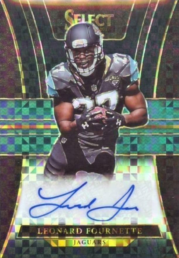 2017 Panini Select Rookie Signatures Prizm Leonard Fournette #RSLF Football Card