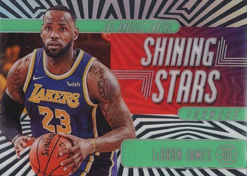 2019 Panini Illusions Shining Stars LeBron James #5 Basketball Card