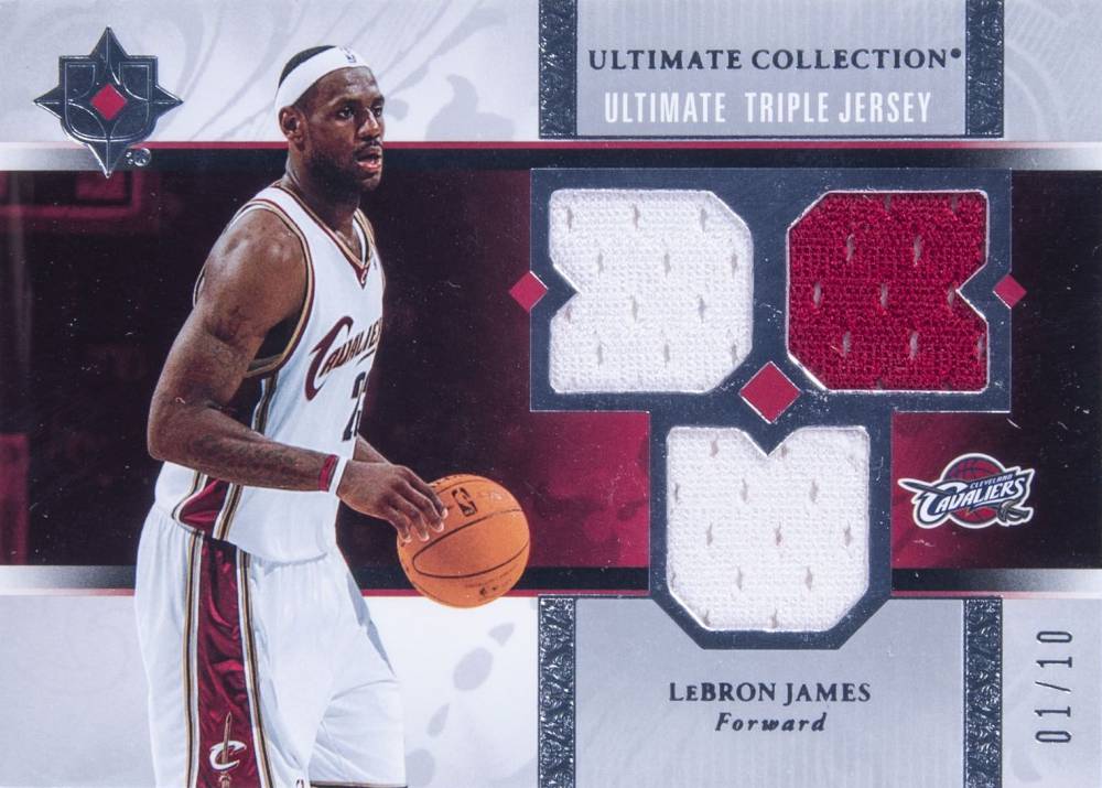 2006 Ultimate Collection Ultimate Triple Jersey LeBron James #UJ-LJ Basketball Card