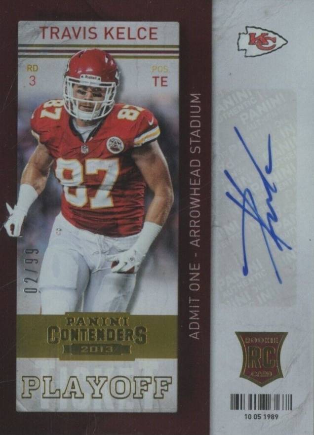 2013 Panini Contenders Travis Kelce #187 Football Card