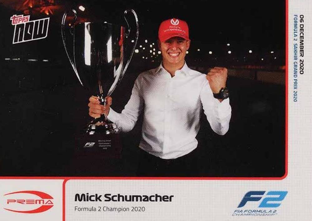 2020 Topps Now Formula 1 Mick Schumacher #22 Other Sports Card