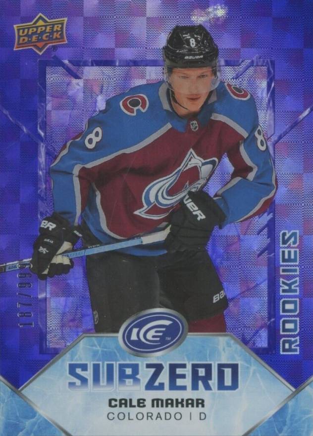 2019 Upper Deck Ice Subzero Cale Makar #SZ-44 Hockey Card