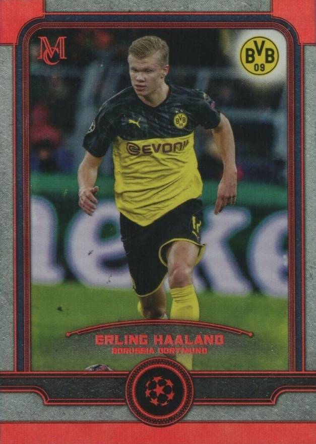 2019 Topps Museum Collection UEFA Champions League Erling Haaland #12 Soccer Card