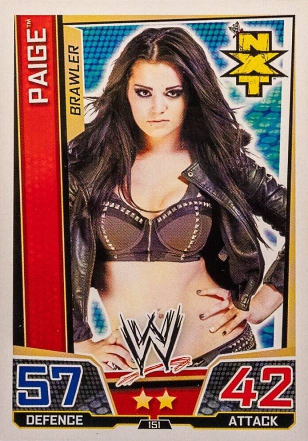 2013 Topps WWE Slam Attax Paige #151 Other Sports Card