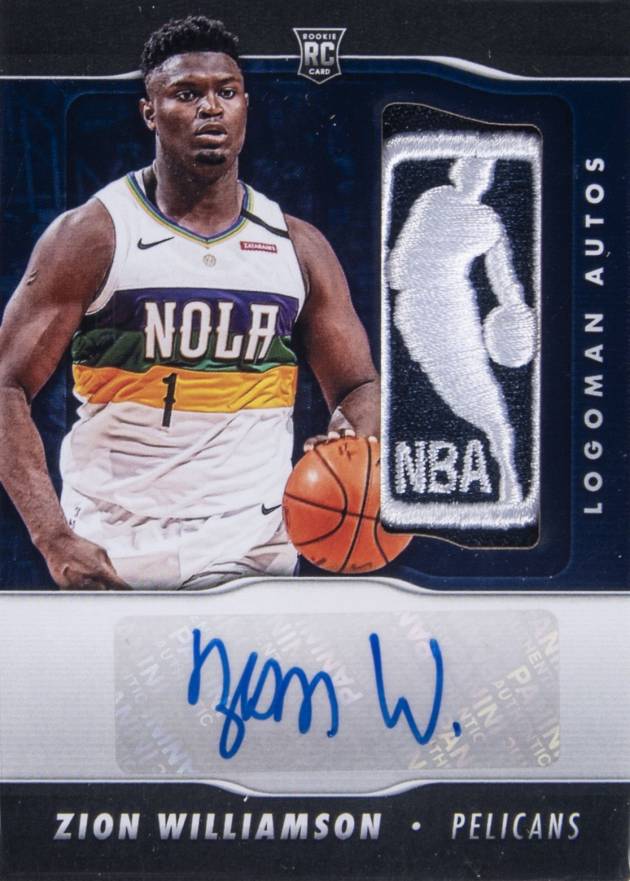 2019 Panini Prizm Instant Logoman Autographs Zion Williamson #LA-1 Basketball Card