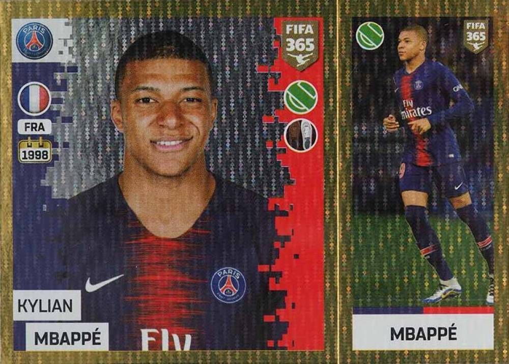 2018 Panini FIFA 365 Kylian Mbappe #135 Soccer Card