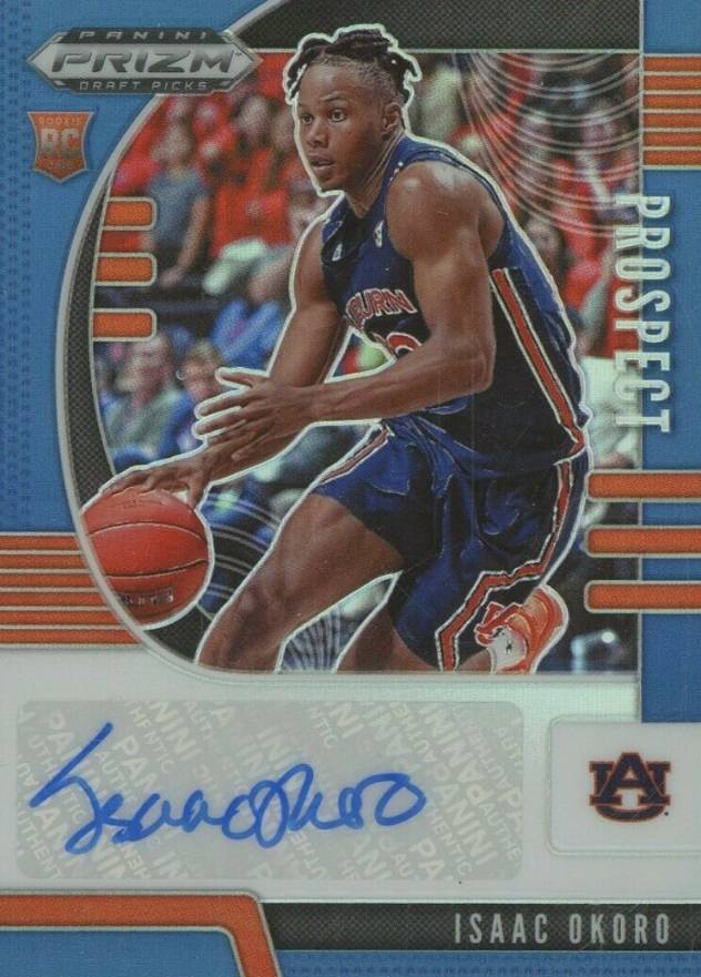 2020 Panini Prizm Draft Picks Prospects Autograph Isaac Okoro #PAIO Basketball Card