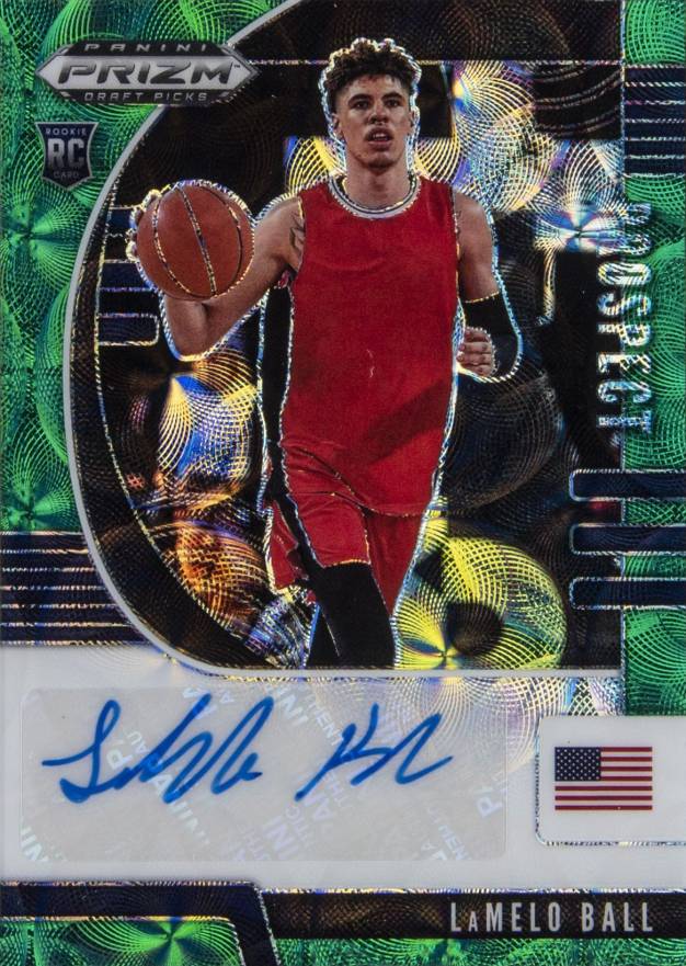 2020 Panini Prizm Draft Picks Prospects Autograph LaMelo Ball #PALB Basketball Card