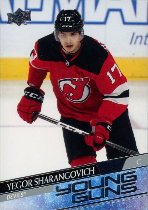 2020 Upper Deck Yegor Sharangovich #489 Hockey Card