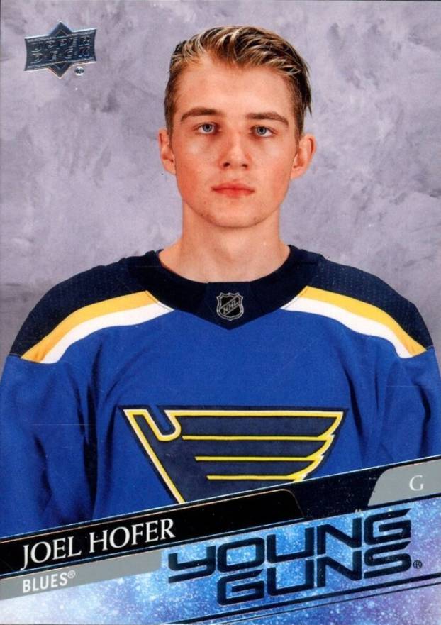 2020 Upper Deck Joel Hofer #702 Hockey Card